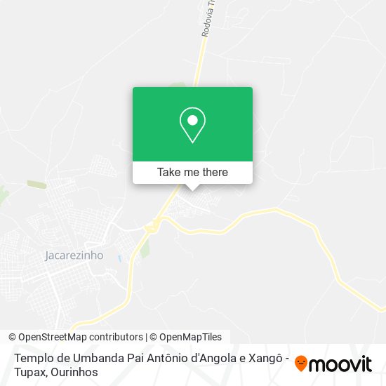 Templo de Umbanda Pai Antônio d'Angola e Xangô - Tupax map