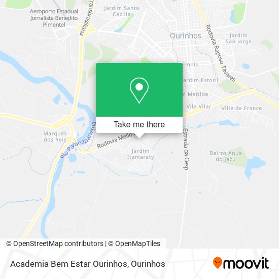 Academia Bem Estar Ourinhos map