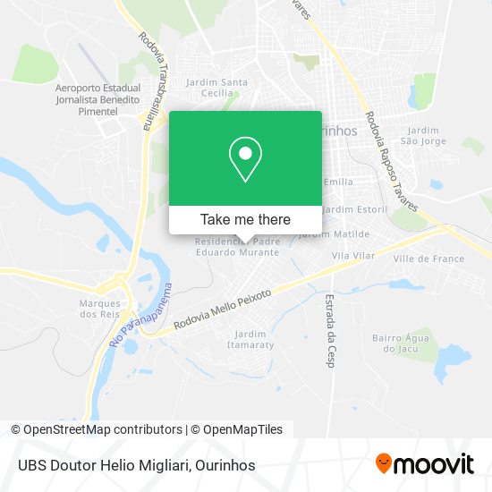 UBS Doutor Helio Migliari map