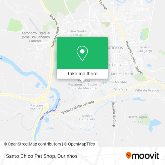 Santo Chico Pet Shop map