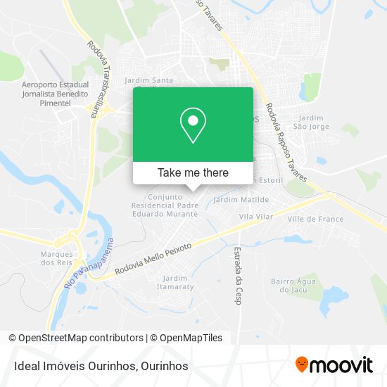 Ideal Imóveis Ourinhos map