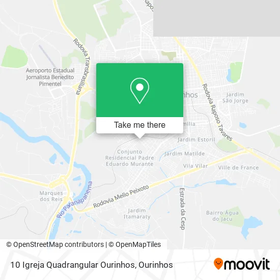 10 Igreja Quadrangular Ourinhos map