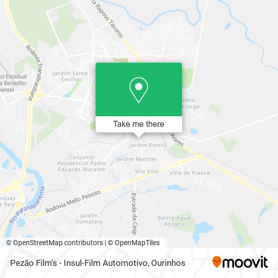 Pezão Film's - Insul-Film Automotivo map