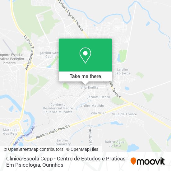 Clínica-Escola Cepp - Centro de Estudos e Práticas Em Psicologia map