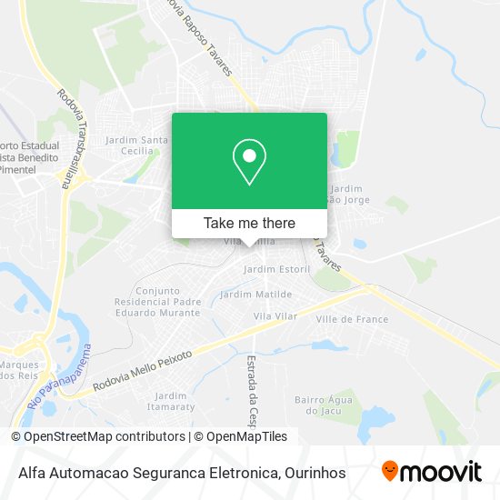 Alfa Automacao Seguranca Eletronica map