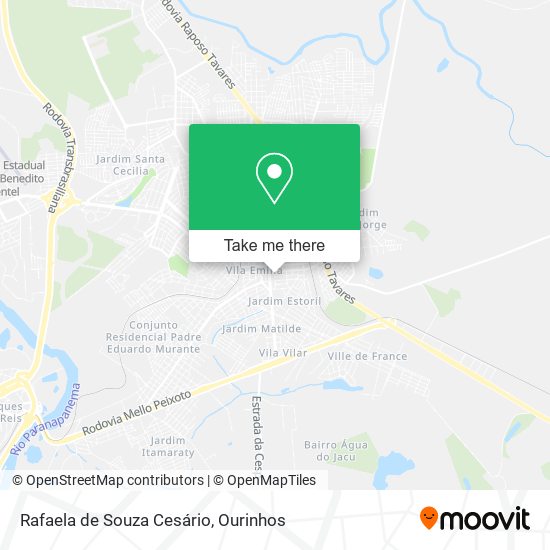 Rafaela de Souza Cesário map