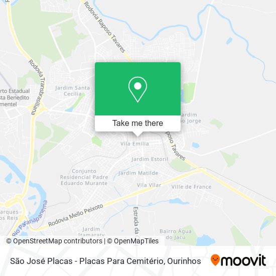 São José Placas - Placas Para Cemitério map