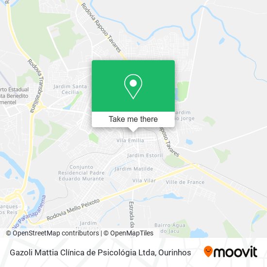 Gazoli Mattia Clínica de Psicológia Ltda map