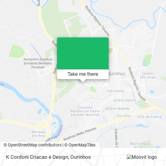 K Cordoni Criacao e Design map