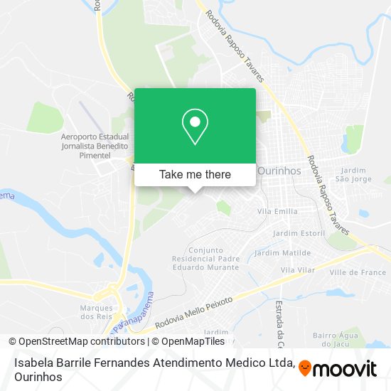 Mapa Isabela Barrile Fernandes Atendimento Medico Ltda