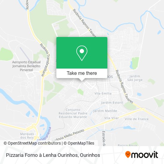 Pizzaria Forno à Lenha Ourinhos map