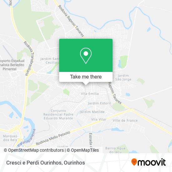 Cresci e Perdi Ourinhos map