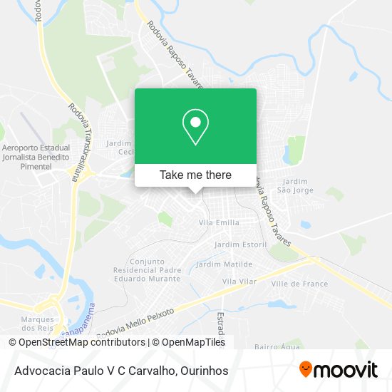 Advocacia Paulo V C Carvalho map