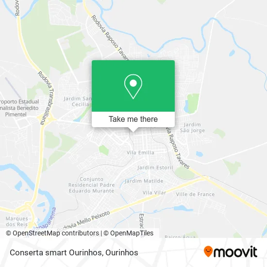 Conserta smart Ourinhos map