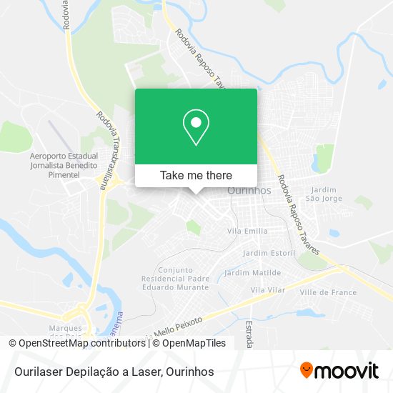 Ourilaser Depilação a Laser map