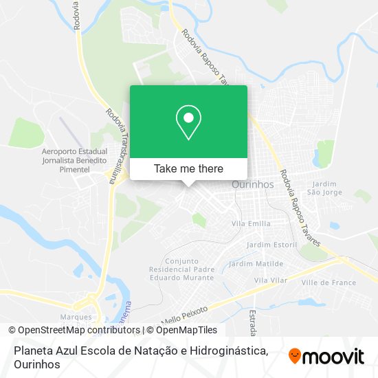 Planeta Azul Escola de Natação e Hidroginástica map