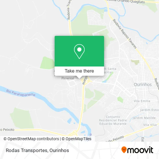 Rodas Transportes map