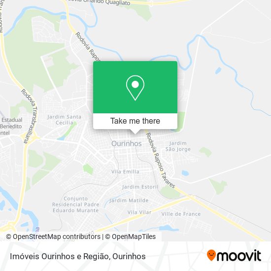 Imóveis Ourinhos e Região map