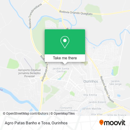 Agro Patas Banho e Tosa map