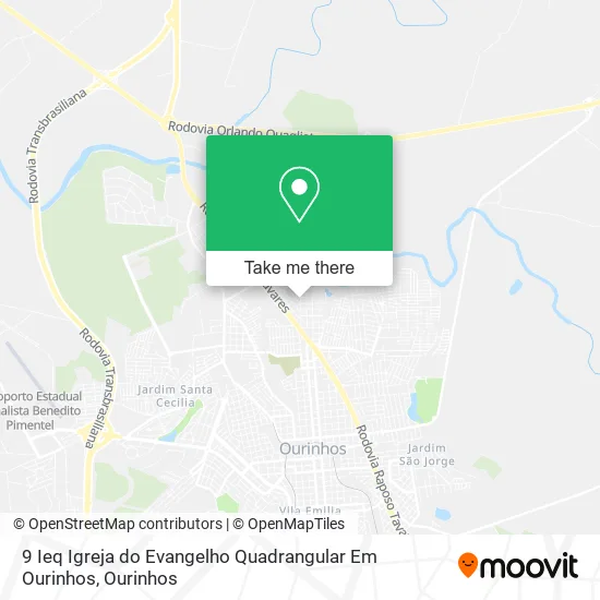 9 Ieq Igreja do Evangelho Quadrangular Em Ourinhos map