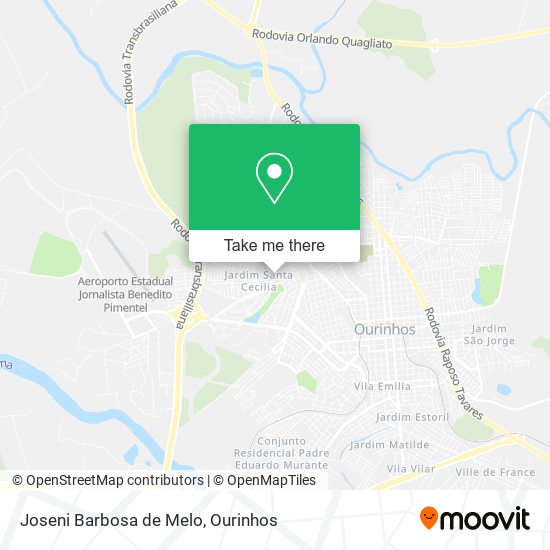Joseni Barbosa de Melo map