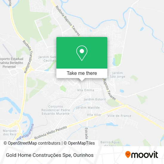 Gold Home Construções Spe map