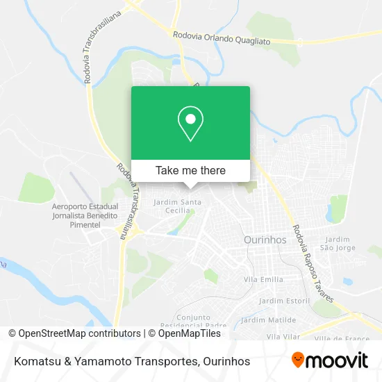 Komatsu & Yamamoto Transportes map