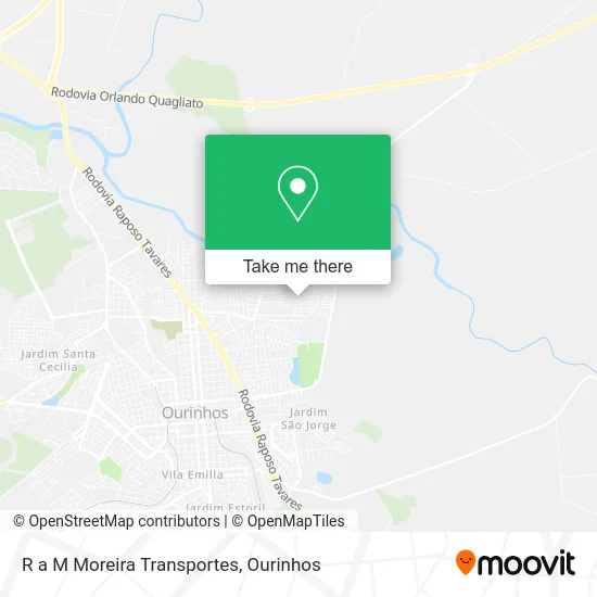 R a M Moreira Transportes map