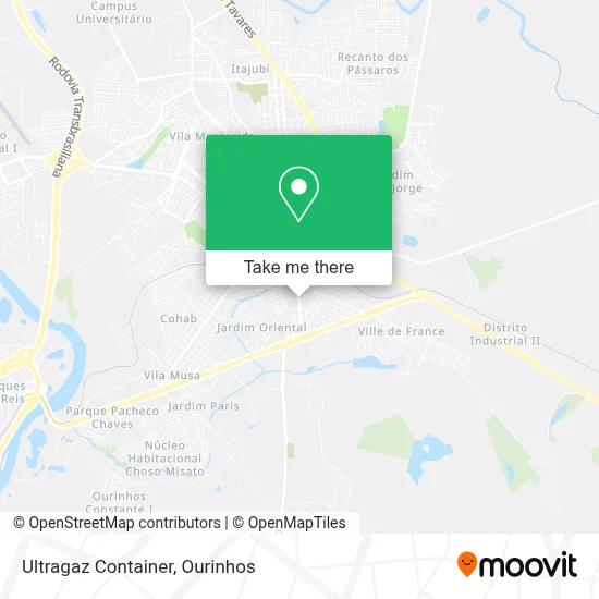 Ultragaz Container map