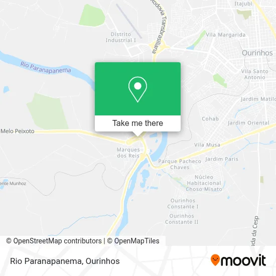 Rio Paranapanema map