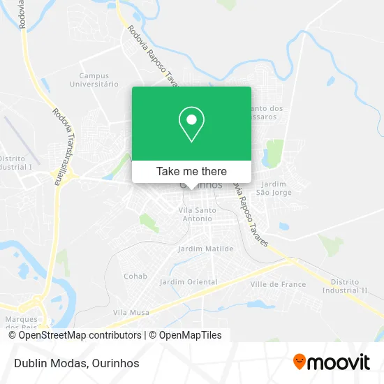Dublin Modas map