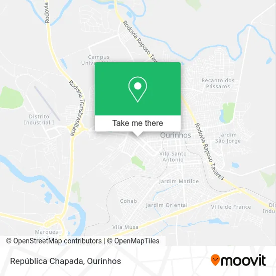 República Chapada map