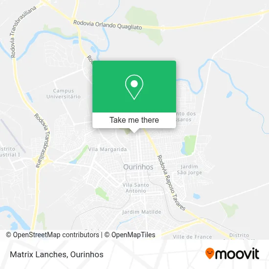 Matrix Lanches map