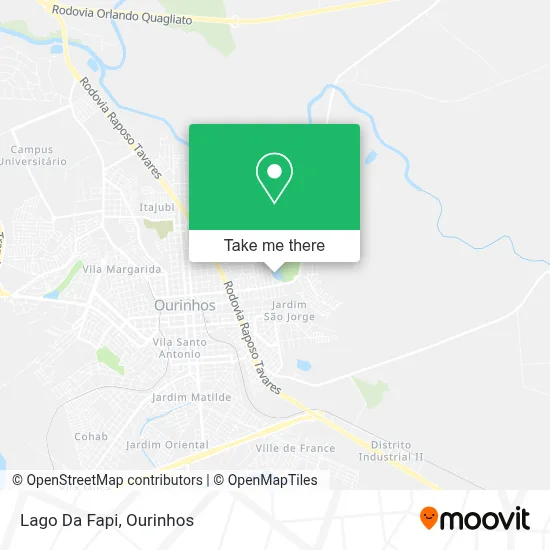 Lago Da Fapi map