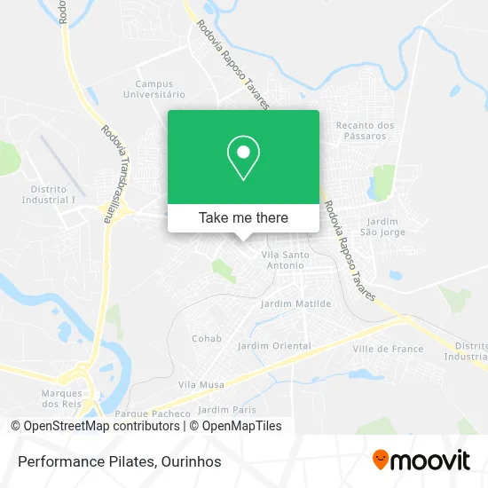Performance Pilates map