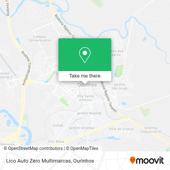 Lico Auto Zero Multimarcas map