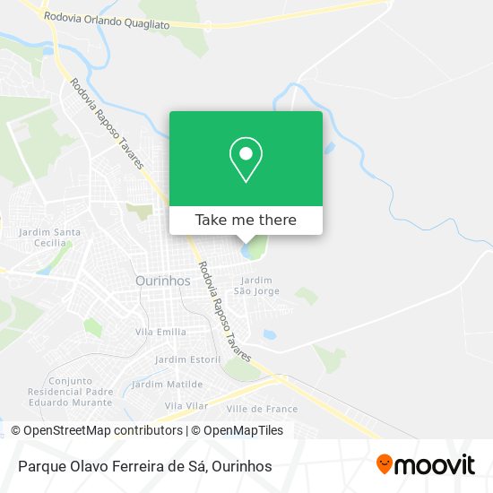 Mapa Parque Olavo Ferreira de Sá