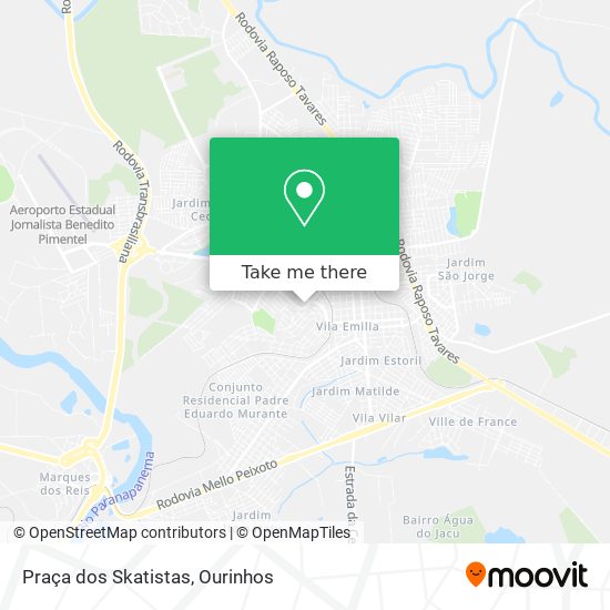 Praça dos Skatistas map
