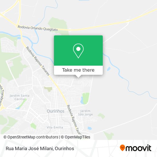 Rua Maria José Milani map