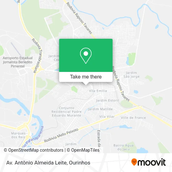Av. Antônio Almeida Leite map