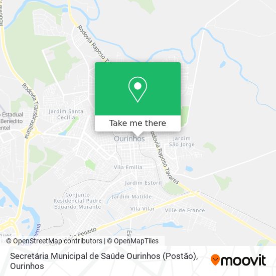 Secretária Municipal de Saúde Ourinhos (Postão) map