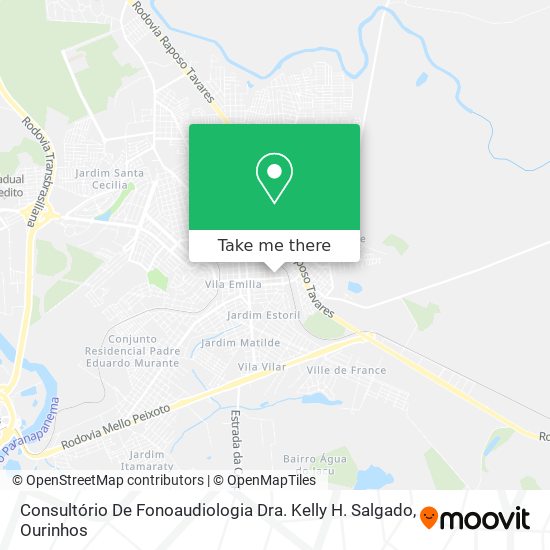Consultório De Fonoaudiologia Dra. Kelly H. Salgado map