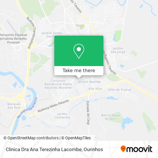 Clínica Dra Ana Terezinha Lacombe map