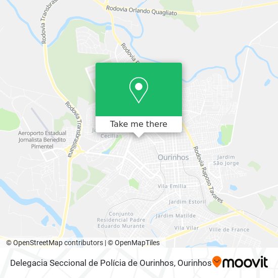 Delegacia Seccional de Polícia de Ourinhos map