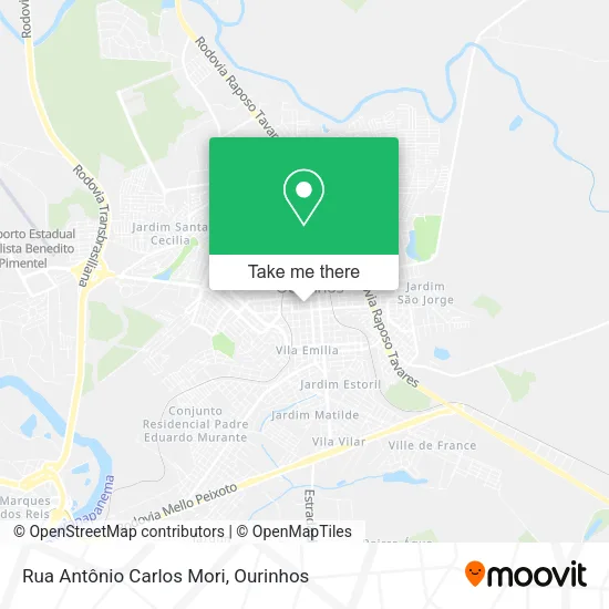 Rua Antônio Carlos Mori map