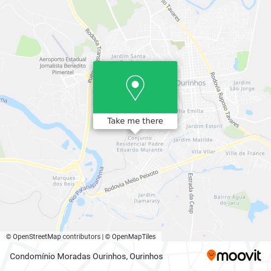 Condomínio Moradas Ourinhos map
