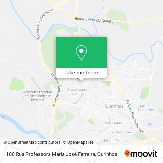 100 Rua Professora Maria José Ferreira map