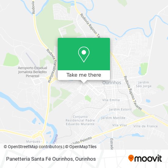 Panetteria Santa Fé Ourinhos map
