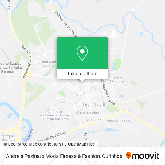 Andreia Pazinato Moda Fitness & Fashion map