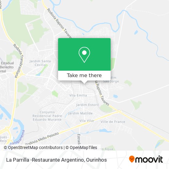 Mapa La Parrilla -Restaurante Argentino